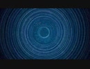 Dotted Rings With Different Sizes And White Particles On Dark 4K Background　中田樹