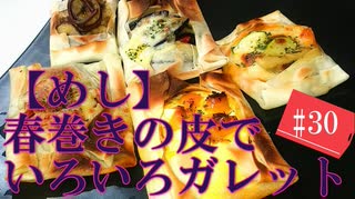 【料理】春巻きの皮でいろいろガレット #30