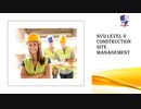 NVQ Level 6 Construction Site Management