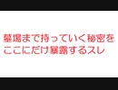 【2ch】墓場まで持っていく秘密をここにだけ暴露するスレ