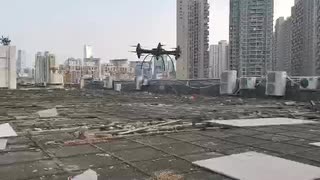 12モーターDRONE　フライトテスト