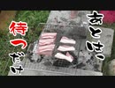 岩塩の上で肉を焼いてみた。