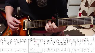 【TAB譜】【アフリカのサラリーマン ED】ホワイトカラーエレジーをソロギターアレンジして弾いてみた