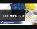 CIOB membership