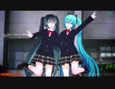 【MMD】みんなカワイくなあれ！【ダブルHI！JKミク】