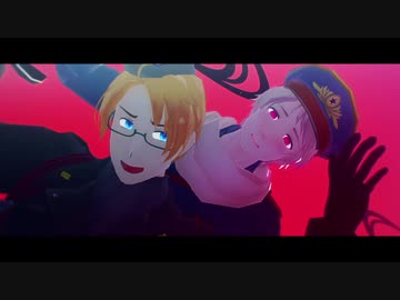 【APヘタリアMMD+人力】Five Nights at ＿＿【露+米】
