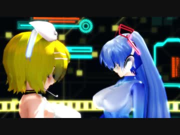 【MMD】らぶ式リンKKC＆らぶ式ミクKKCで「Gimme×Gimme」生放送対応版