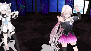 【MMD】IAとフブキにチュルリラ・チュルリラ・ダッダッダ！を踊ってもらった