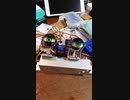 ロボットの眼球とまぶたの動作テストです。お面無しヴァージョン。