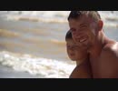 Father At The Beach With Two Kids　代沢インターナショナルスクール