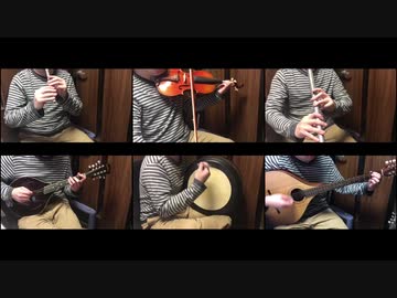 へやキャン△2話で流れる曲をアイリッシュ楽器で演奏してみた。