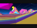 Low Poly Party Terrain 4K Seamless Loop Background　大内徹