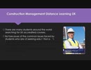 Construction management distance learning