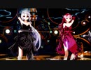 MMD Tda式改 巡音ルカ 弱音ハク Dress model 【撫子色ハート】