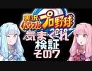【パワプロ】琴葉姉妹の気まぐれ検証その７【VOICEROID】