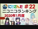 にじさんじニコニコランキング #22 2020年1月度