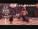 【MHWI】環境生物最大最小金冠紹介9ニクイドリ