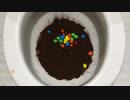 M&M'sとコーヒーをトイレに流してみた２