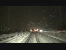 【車載動画】雪降る夜の関越道で暖冬の新潟へ【2020】