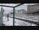 雪模様の中のE657系
