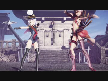 【MMD】撫子色ハート【YYB式萌王EX袁世凯、YYB式萌王EX丰臣秀吉】