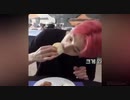 バンタンがただ食べてるだけの動画