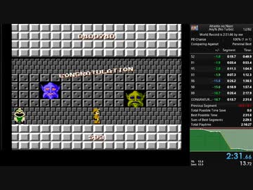 【旧世界記録】アトランチスの謎 Any% (連射なし) RTA 2分31秒