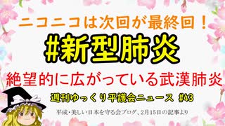 #新型肺炎 絶望的に広がっている武漢肺炎【週刊ゆっくり平護会ニュース#43】