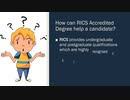 rics accredited degree
