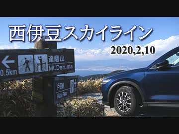 【車載動画】西伊豆スカイライン　2020年2月【非実況】