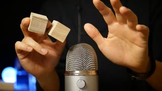 [ASMR] ウッドブロック＆ハンドムーブメントで撫でるぜｸﾞﾍﾍ [音フェチ]