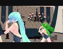 【櫻花アリス　重音テト　初音ミク】おじゃま虫【MMD】