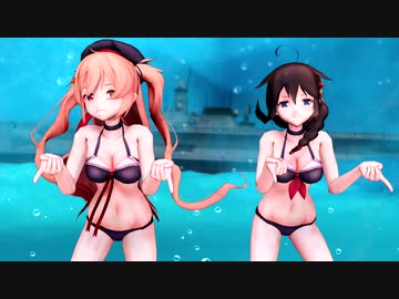 水着な村雨と時雨で「Feel Special」