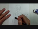 キャプテンアメリカをシャーペン一本で描いてみた