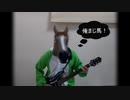 B'zを見ないで完璧に弾きこなす馬。