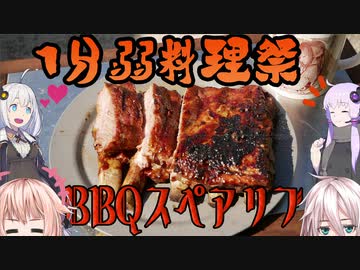 【1分弱料理祭】初投稿のBBQスペアリブ