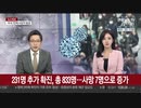 韓国 7人死亡感染者231人が追加され...感染総数833人に増加