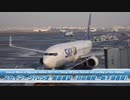 スカイマーク 705便 側面展望（羽田離陸→新千歳着陸）