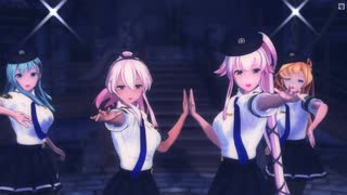 【MMD】婦警さんコスな由良・島風・阿武隈・鈴谷で「REVOLVER 」（艦これ）【2K】