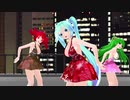 【重音テト　櫻花アリス　初音ミク】幽霊東京【MMD】
