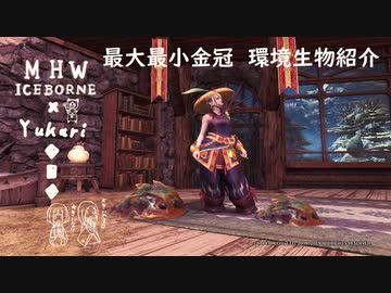 【MHWI】環境生物最大最小金冠紹介23エメラルドカブトガニ