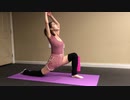股関節を開く　三日月のポーズ　quick stretch for hip flexor □Crescent Moon Pose