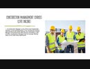 construction management courses