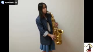 【アルトサックス】　空も飛べるはずを吹いてみました。
