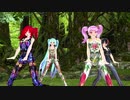 【重音テト　小春音アミ　初音ミク】惑星ループ【MMD】