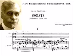 M. Emmanuel - Sonate en trio, Op. 11: 1st mvt. Allegro con spirito