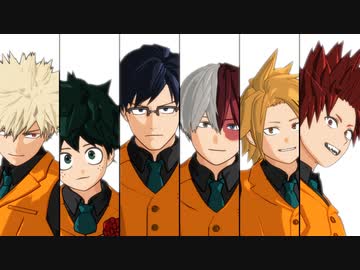 【MMDヒロアカ】爆豪緑谷飯田轟上鳴切島モデルテスト（２）