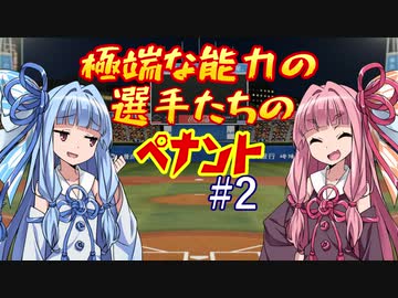 【パワプロ2018】極端な能力の選手たちのペナント part2【VOICEROID実況】