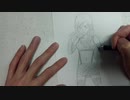 FF7 ティファをシャーペン一本で描いてみた