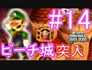 【New スーパーマリオブラザーズ U デラックス 実況】クッパからピーチ城を取り戻すワクワクをおすそ分け！？part14